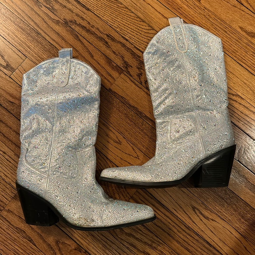 Akira Sequin Cowboy Boots